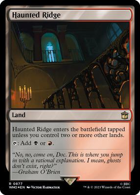 Haunted Ridge (Surge Foil) card from Universes Beyond: Doctor Who