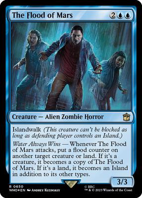 The Flood of Mars (Surge Foil) card from Universes Beyond: Doctor Who