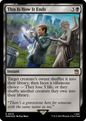 This Is How It Ends (Surge Foil) card from Universes Beyond: Doctor Who
