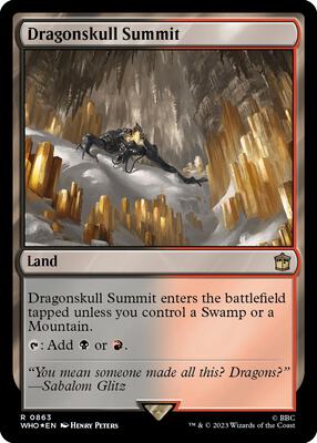 Dragonskull Summit (Surge Foil) card from Universes Beyond: Doctor Who