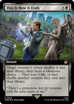 This Is How It Ends (Extended Art) (Surge Foil) card from Universes Beyond: Doctor Who