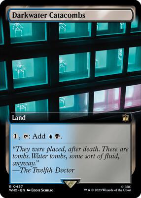 Darkwater Catacombs (Extended Art) card from Universes Beyond: Doctor Who