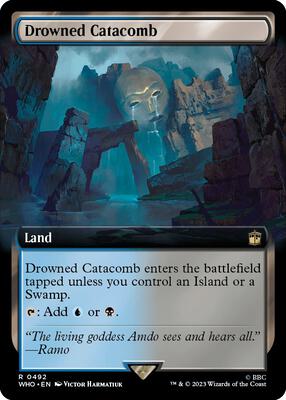 Drowned Catacomb (Extended Art) card from Universes Beyond: Doctor Who