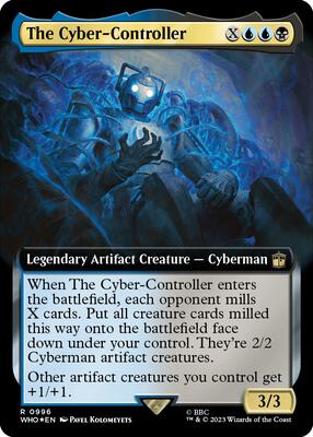 The Cyber-Controller (Extended Art) (Surge Foil) card from Universes Beyond: Doctor Who