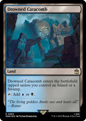 Drowned Catacomb (Surge Foil) card from Universes Beyond: Doctor Who