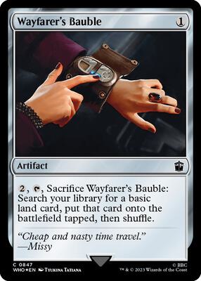 Wayfarer's Bauble (Surge Foil) card from Universes Beyond: Doctor Who