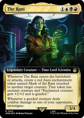 The Rani (Extended Art) (Surge Foil) card from Universes Beyond: Doctor Who