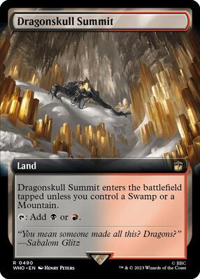 Dragonskull Summit (Extended Art) card from Universes Beyond: Doctor Who