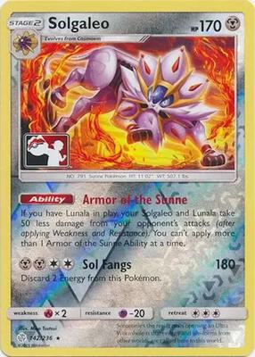 Solgaleo card from League & Championship Cards