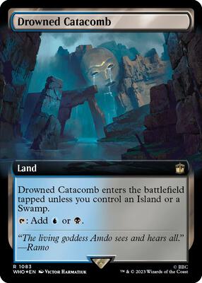 Drowned Catacomb (Extended Art) (Surge Foil) card from Universes Beyond: Doctor Who