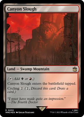 Canyon Slough (Surge Foil) card from Universes Beyond: Doctor Who