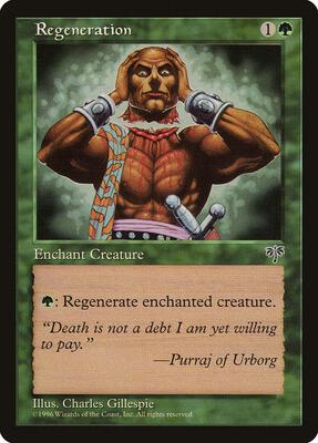 Regeneration card from Mirage