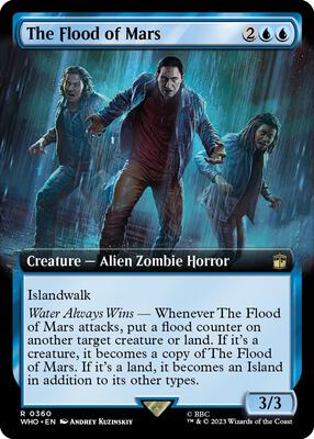 The Flood of Mars (Extended Art) card from Universes Beyond: Doctor Who