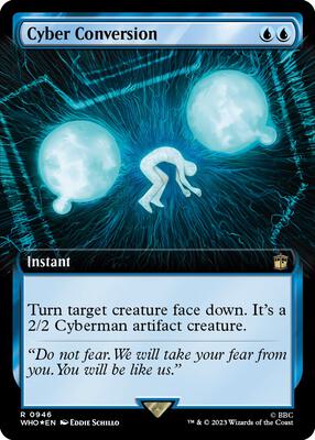 Cyber Conversion (Extended Art) (Surge Foil) card from Universes Beyond: Doctor Who