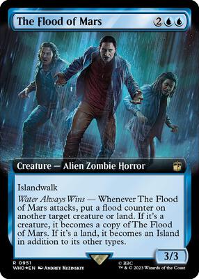 The Flood of Mars (Extended Art) (Surge Foil) card from Universes Beyond: Doctor Who