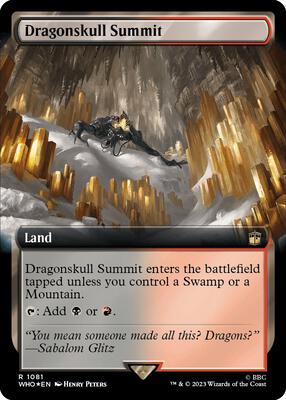 Dragonskull Summit (Extended Art) (Surge Foil) card from Universes Beyond: Doctor Who