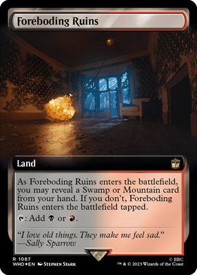 Foreboding Ruins (Extended Art) (Surge Foil) card from Universes Beyond: Doctor Who