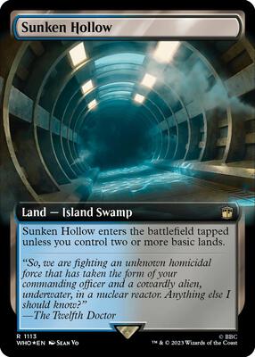 Sunken Hollow (Extended Art) (Surge Foil) card from Universes Beyond: Doctor Who