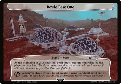 Bowie Base One card from Planechase: Universes Beyond: Doctor Who