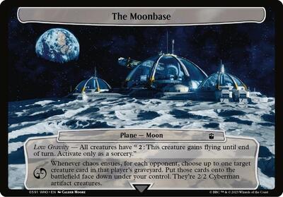 The Moonbase card from Planechase: Universes Beyond: Doctor Who