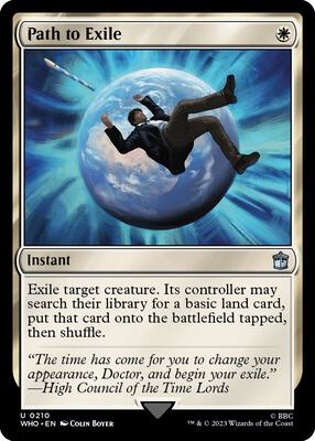 Path to Exile card from Universes Beyond: Doctor Who