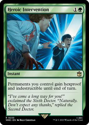 Heroic Intervention card from Universes Beyond: Doctor Who