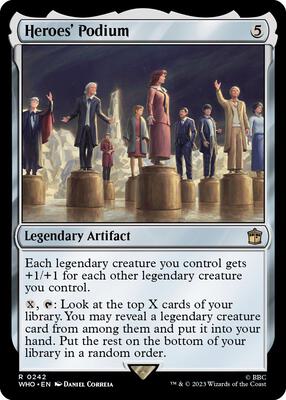 Heroes' Podium card from Universes Beyond: Doctor Who