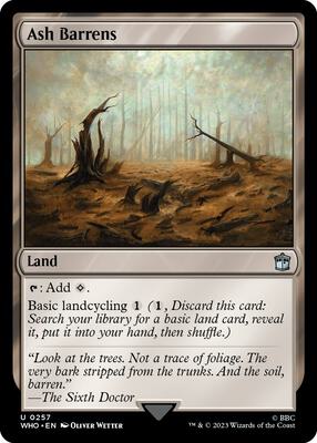 Ash Barrens card from Universes Beyond: Doctor Who