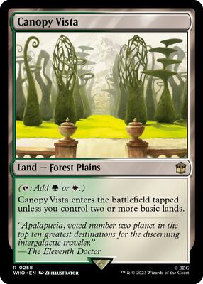 Canopy Vista card from Universes Beyond: Doctor Who