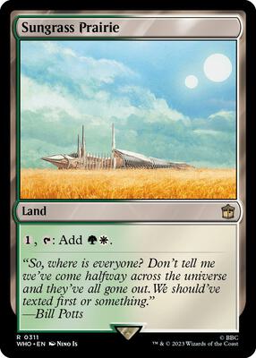 Sungrass Prairie card from Universes Beyond: Doctor Who