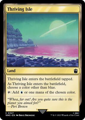 Thriving Isle card from Universes Beyond: Doctor Who