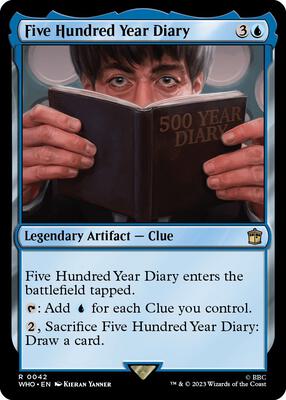 Five Hundred Year Diary card from Universes Beyond: Doctor Who
