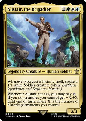 Alistair, the Brigadier card from Universes Beyond: Doctor Who