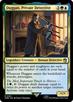 Duggan, Private Detective card from Universes Beyond: Doctor Who
