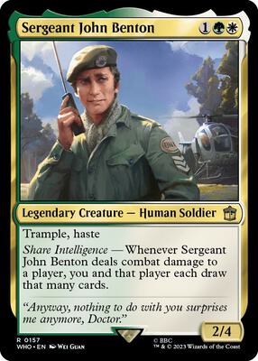 Sergeant John Benton card from Universes Beyond: Doctor Who