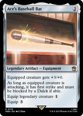 Ace's Baseball Bat card from Universes Beyond: Doctor Who