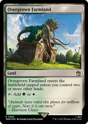 Overgrown Farmland (Surge Foil) card from Universes Beyond: Doctor Who