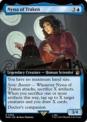 Nyssa of Traken (Extended Art) card from Universes Beyond: Doctor Who