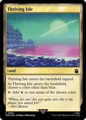 Thriving Isle (Surge Foil) card from Universes Beyond: Doctor Who