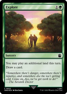 Explore (Surge Foil) card from Universes Beyond: Doctor Who