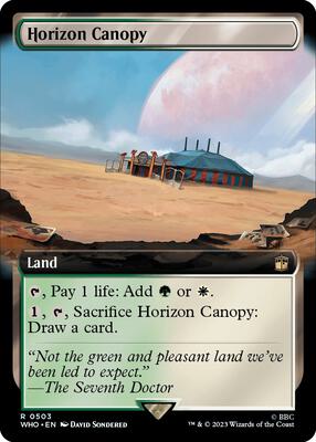Horizon Canopy (Extended Art) card from Universes Beyond: Doctor Who