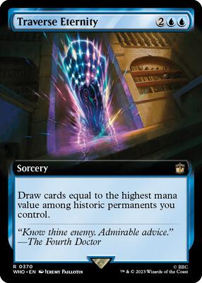 Traverse Eternity (Extended Art) card from Universes Beyond: Doctor Who
