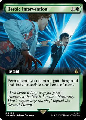Heroic Intervention (Extended Art) card from Universes Beyond: Doctor Who