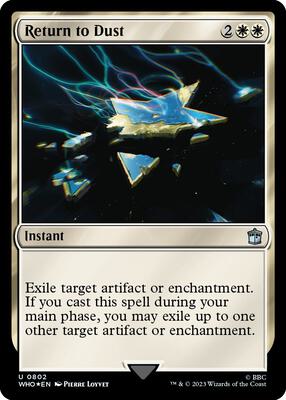 Return to Dust (Surge Foil) card from Universes Beyond: Doctor Who