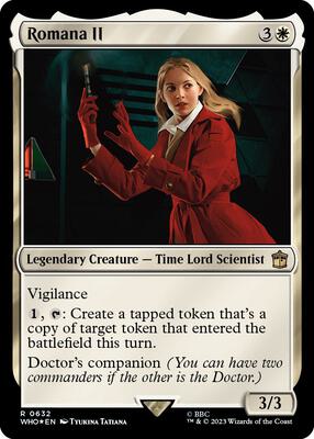 Romana II (Surge Foil) card from Universes Beyond: Doctor Who