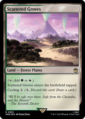 Scattered Groves (Surge Foil) card from Universes Beyond: Doctor Who