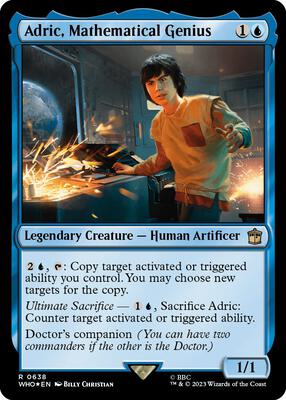 Adric, Mathematical Genius (Surge Foil) card from Universes Beyond: Doctor Who