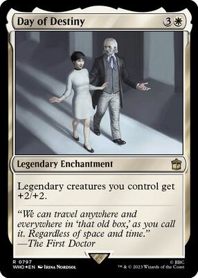Day of Destiny (Surge Foil) card from Universes Beyond: Doctor Who