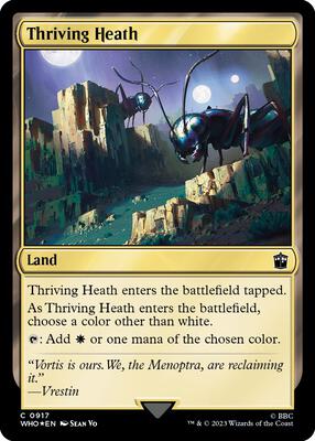 Thriving Heath (Surge Foil) card from Universes Beyond: Doctor Who