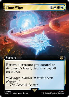 Time Wipe (Extended Art) card from Universes Beyond: Doctor Who